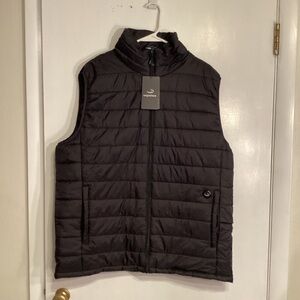 Men's Black Heated Puffer Vest BATTERY NOT INCLUDED